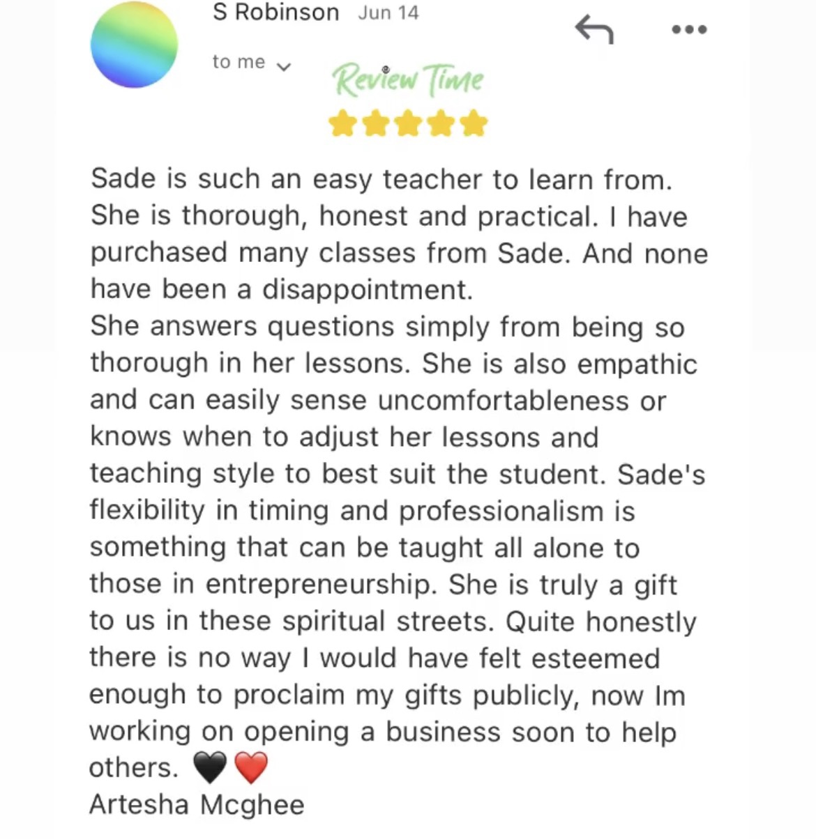 Client review